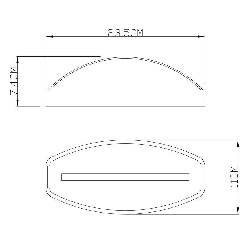 Deko-Light 731093 - LED Väli seinavalgusti ERIDANI LED/13W/230V IP44 antratsiit