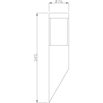 Deko-Light 731106 - Väli seinavalgusti PORRIMA 1xGU10/5W/230V IP44 kroom