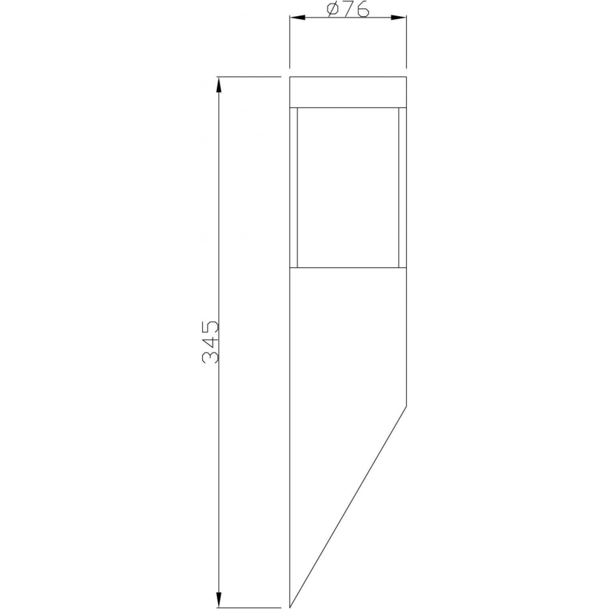 Deko-Light 731106 - Väli seinavalgusti PORRIMA 1xGU10/5W/230V IP44 kroom