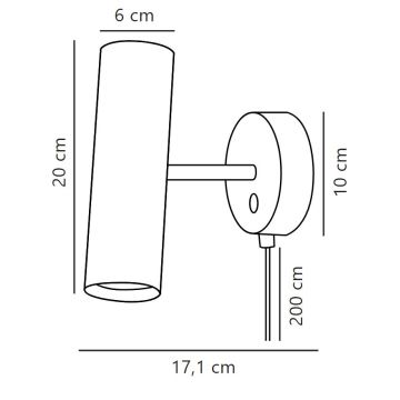 DFTP by Nordlux - Kohtvalgusti seinale MIB 1xGU10/8W/230V valge