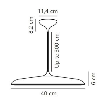 DFTP by Nordlux - LED Hämardatav lühter ARTIST LED/24W/230V d. 40 cm vask