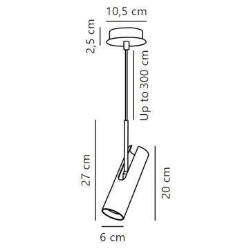 DFTP by Nordlux - Lühter MIB 1xGU10/8W/230V must