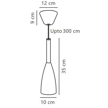 DFTP by Nordlux - Lühter PURE 1xE27/40W/230V d. 10 cm valge/pähkel