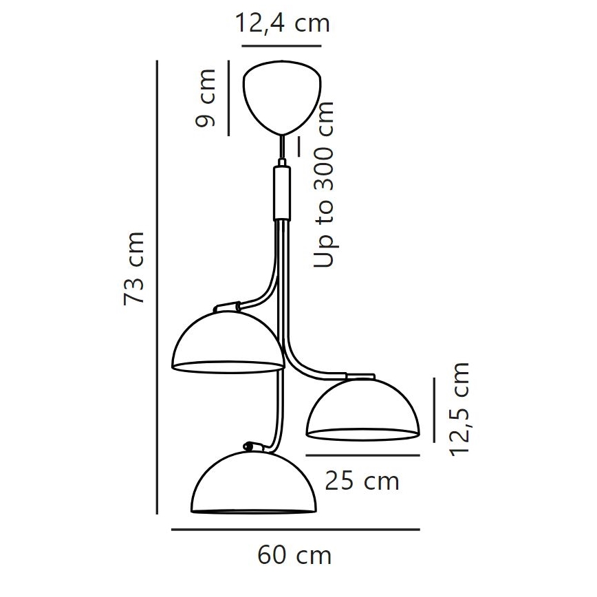 DFTP by Nordlux - Lühter TULLIO 3xE14/25W/230V valge