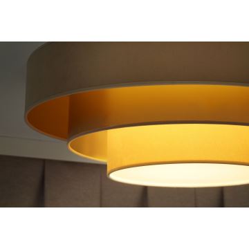 Duolla - LED Laevalgusti LUNETA LED/26W/230V d. 60 cm 4000K beež/kuldne/kreemikas