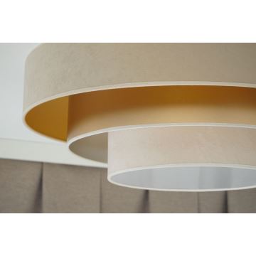 Duolla - LED Laevalgusti LUNETA LED/26W/230V d. 60 cm 4000K beež/kuldne/kreemikas