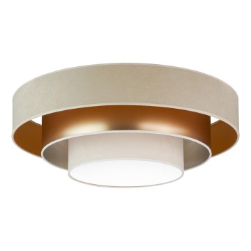 Duolla - LED Laevalgusti LUNETA LED/26W/230V d. 60 cm 4000K beež/kuldne/kreemikas