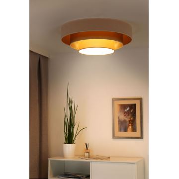 Duolla - LED Laevalgusti LUNETA LED/26W/230V d. 60 cm 4000K kreemikas/kuldne/beež