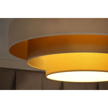 Duolla - LED Laevalgusti LUNETA LED/26W/230V d. 60 cm 4000K kreemikas/kuldne/beež