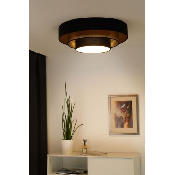 Duolla - LED Laevalgusti LUNETA LED/26W/230V d. 60 cm 4000K must/kuldne