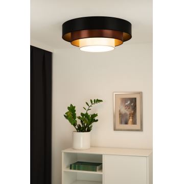 Duolla - LED Laevalgusti LUNETA LED/26W/230V d. 60 cm 4000K must/vask/valge