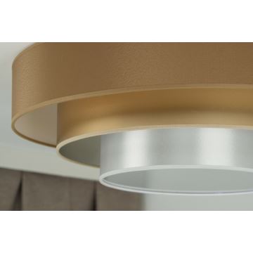 Duolla - LED Laevalgusti LUNETA LED/26W/230V d. 60 cm 4000K pruun/kuldne/valge