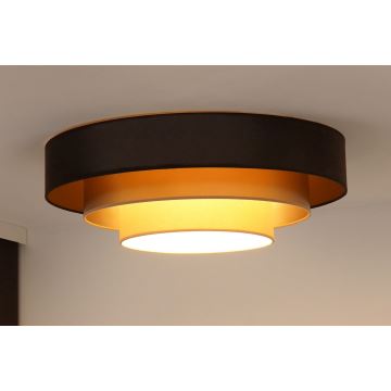 Duolla - LED Laevalgusti LUNETA LED/26W/230V d. 60 cm 4000K pruun/kuldne/kreemikas