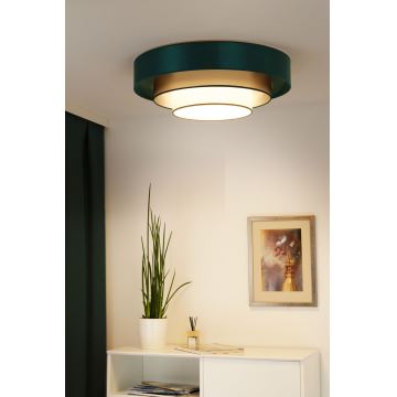 Duolla - LED Laevalgusti LUNETA LED/26W/230V d. 60 cm 4000K roheline/kuldne/valge