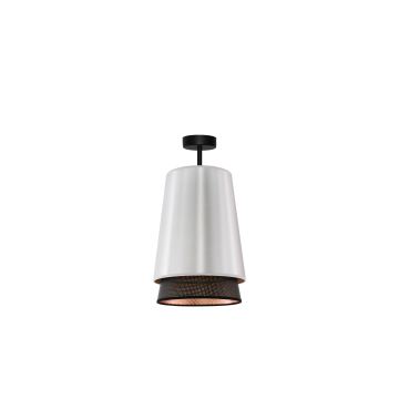 Duolla - Pinnale kinnitatav lühter BELL SHINY 1xE27/15W/230V hõbedane/must