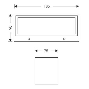 LED Väli seinavalgusti OSKAR LED/12W/230V 4000K IP54