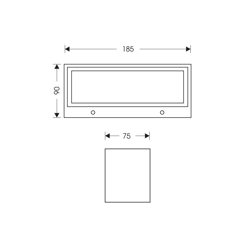 LED Väli seinavalgusti OSKAR LED/12W/230V 4000K IP54