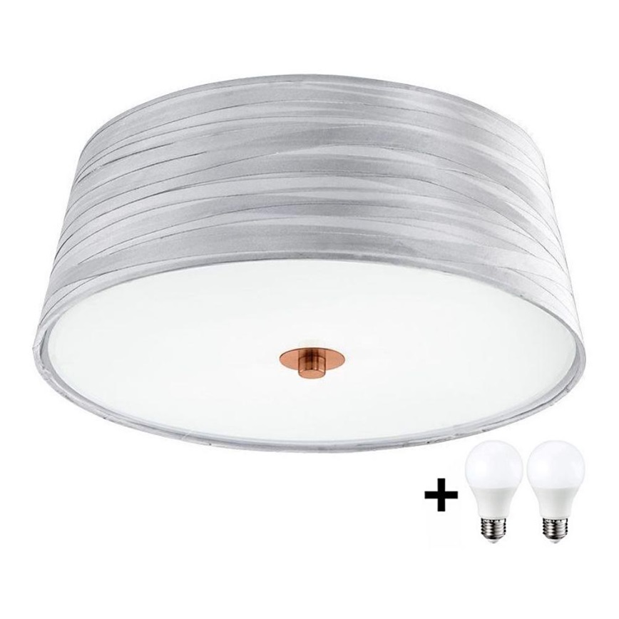 Eglo 32111- LED Laevalgusti FONSEA 1 2xE27/9W/230V hõbedane/vask