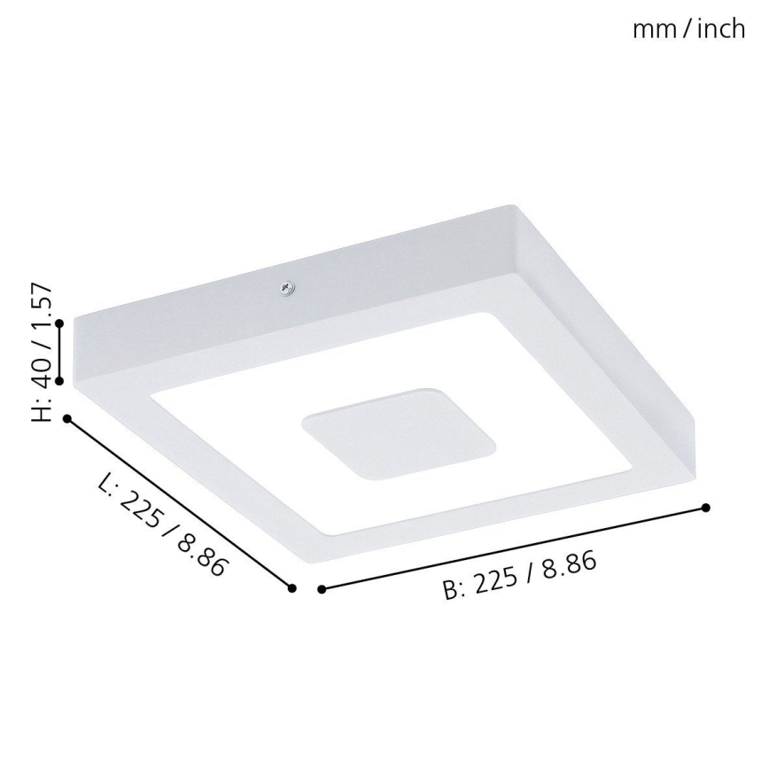 Eglo 33135 - LED Laevalgusti vannituppa IPHIAS LED/16,5W/230V 4000K IP44