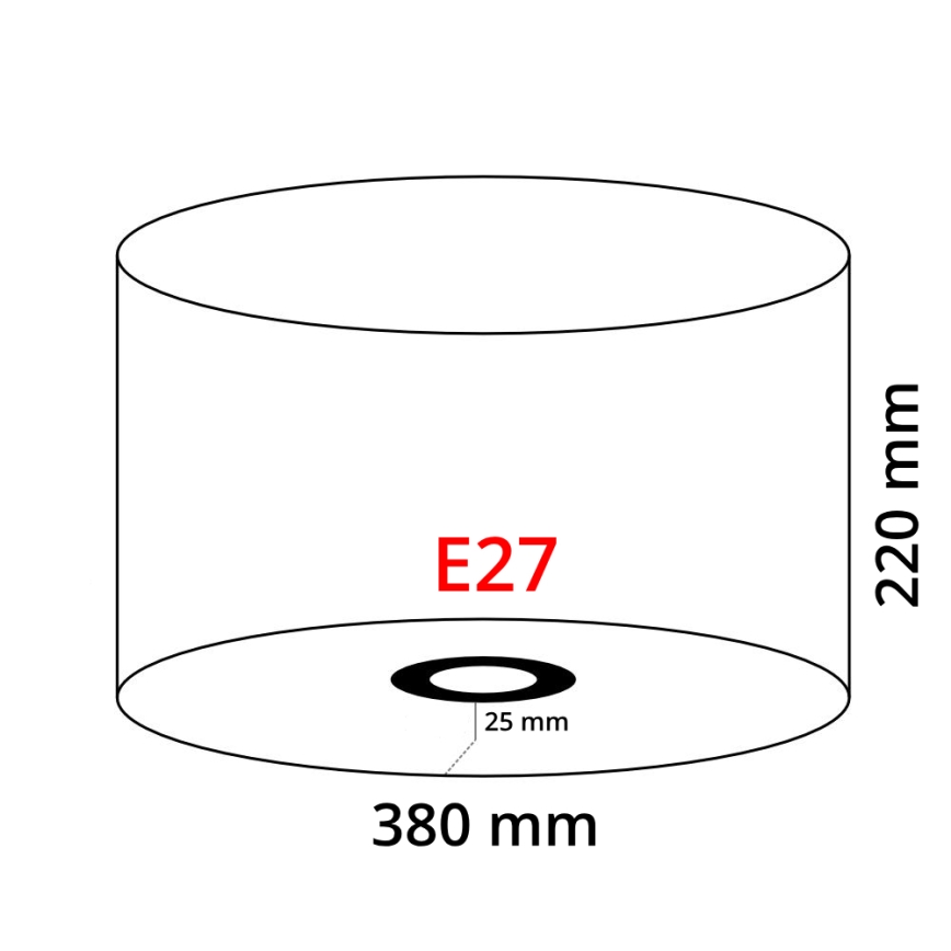 Eglo 39359 - Lambivari NADINA 1 E27 läbimõõt 38 cm hall ja pruun