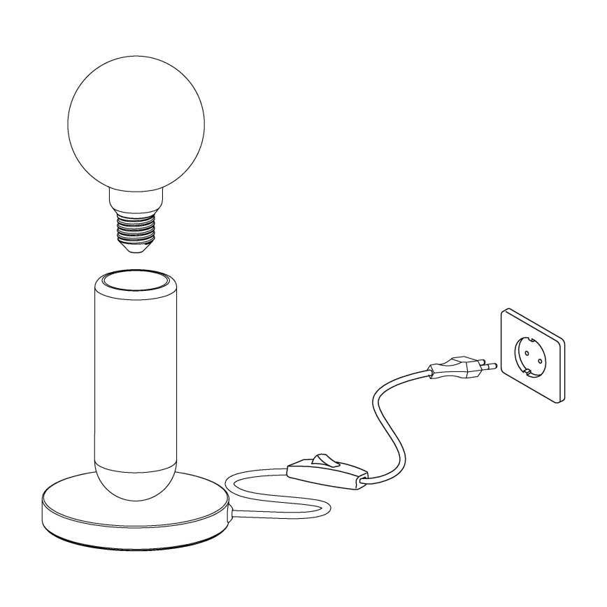 Eglo - Laualamp 1xE27/40W/230V