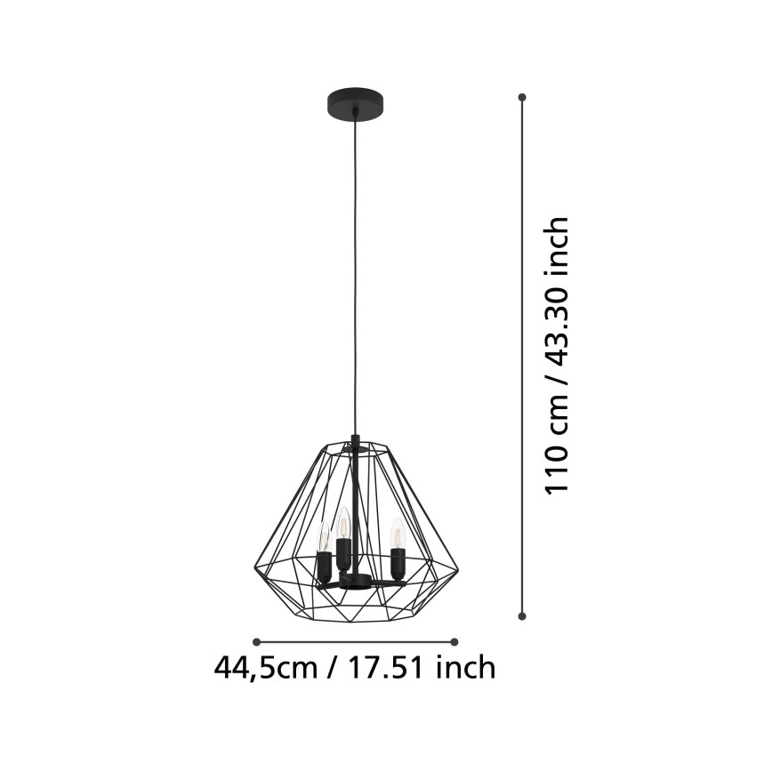 Eglo - Lühter 3xE14/40W/230V