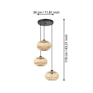 Eglo - Lühter 3xE27/40W/230V d. 48 cm