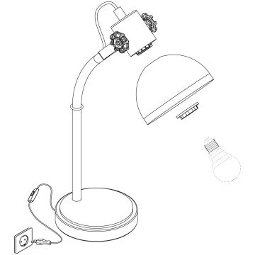 Eglo - Laualamp 1xE27/28W/230V - FSC sertifitseeritud