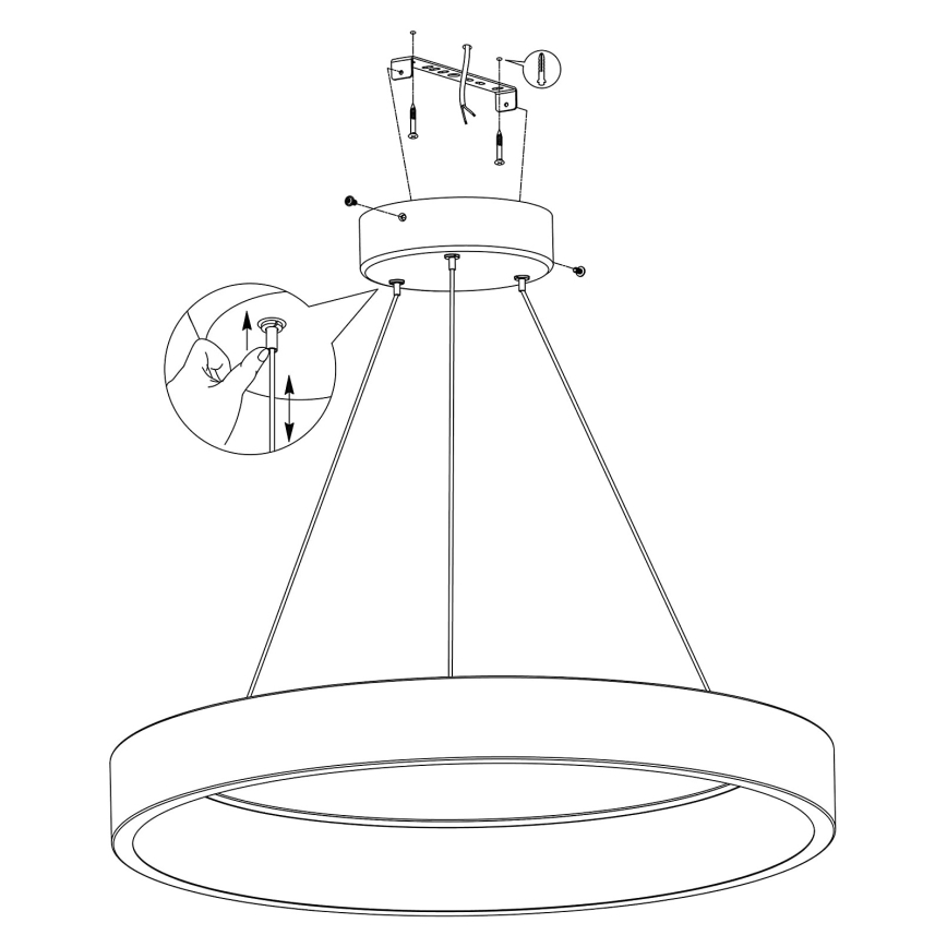 Eglo - LED RGBW Hämardatav lühter LED/26W/230V 2700-6500K ZigBee