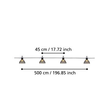 Eglo - LED Väli dekoratiivne valguskett 12xLED/0,066W/3,2V IP44