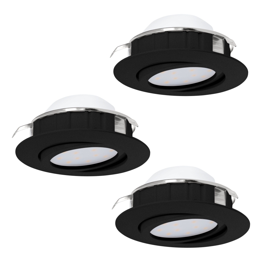 Eglo - KOMPLEKT 3x LED Hämardatav süvistatav valgusti PINEDA LED/5,5W/230V