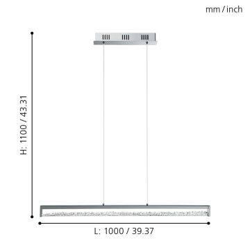 Eglo - LED Ripplühter  6x LED/6W/230V