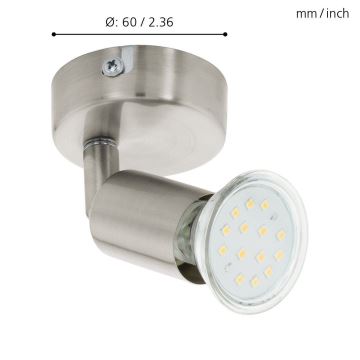 Eglo - LED Kohtvalgusti LED 1xGU10/2,5/230V