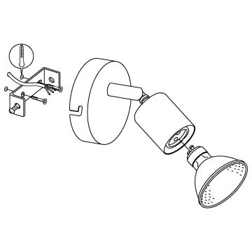 Eglo - LED Kohtvalgusti LED 1xGU10/2,5/230V