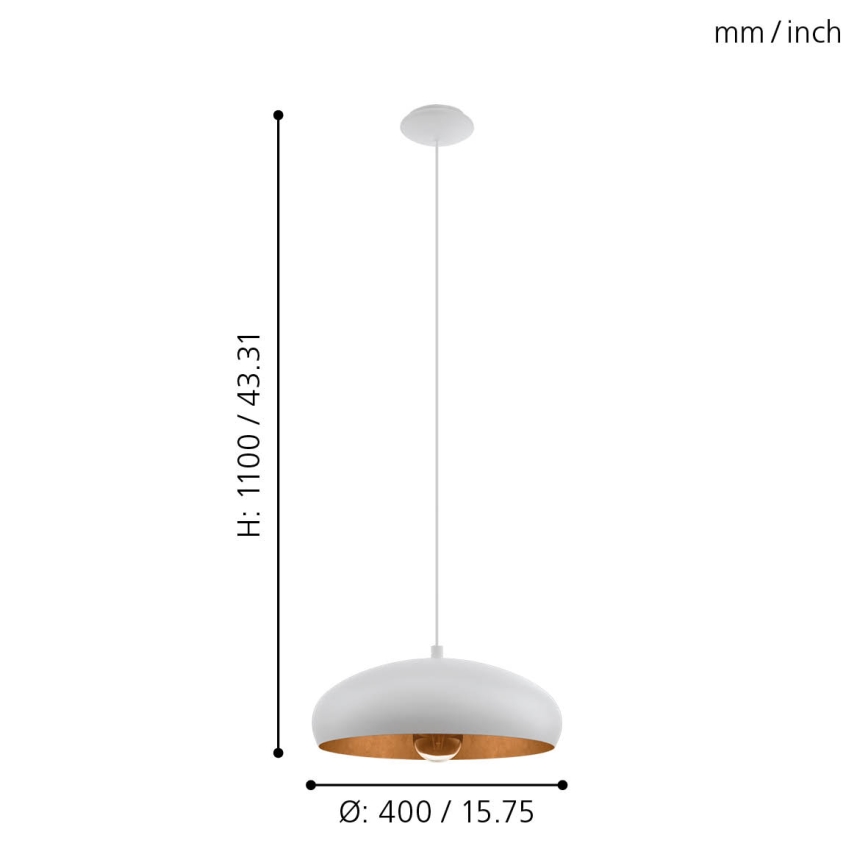 Eglo - lühter 1xE27/60W/230V