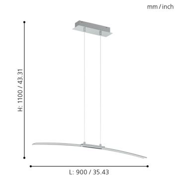 Eglo - LED-lühter LED/30W/230V