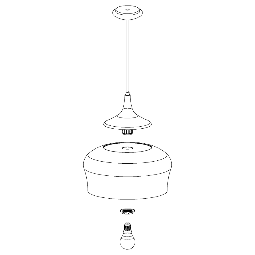 Eglo - Lühter 1xE27/60W/230V