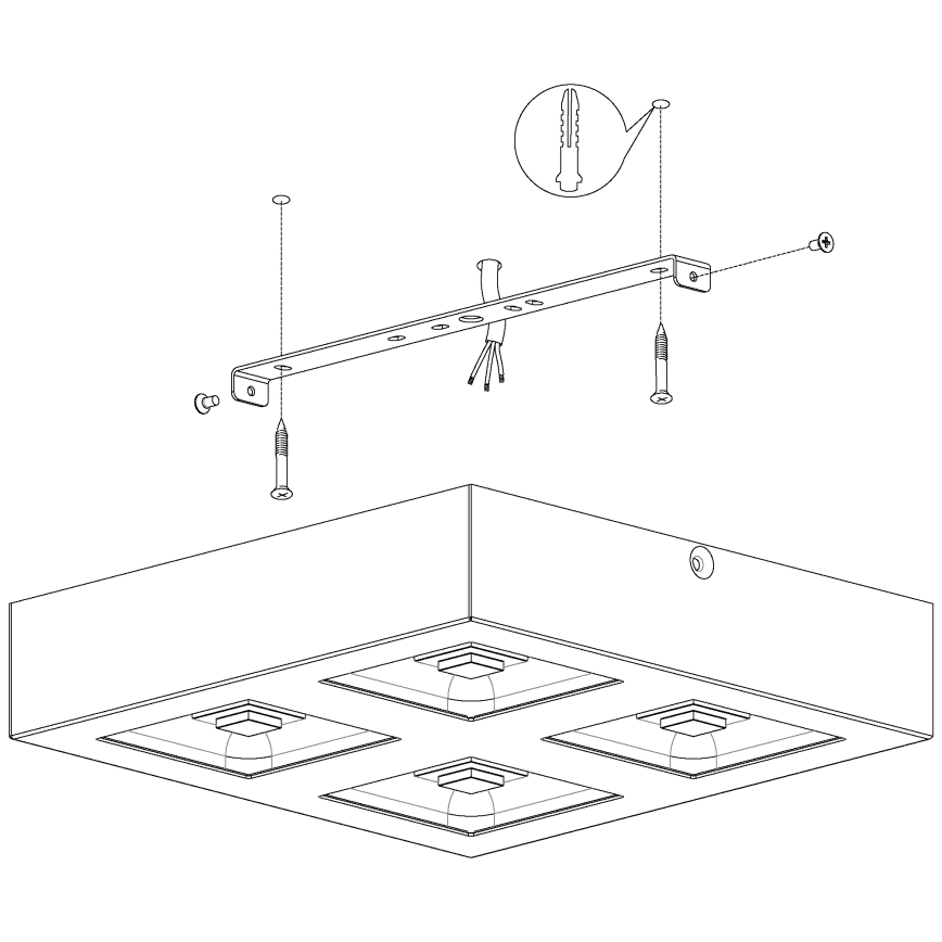 Eglo - LED-laevalgusti 4xLED/6.3W/230V