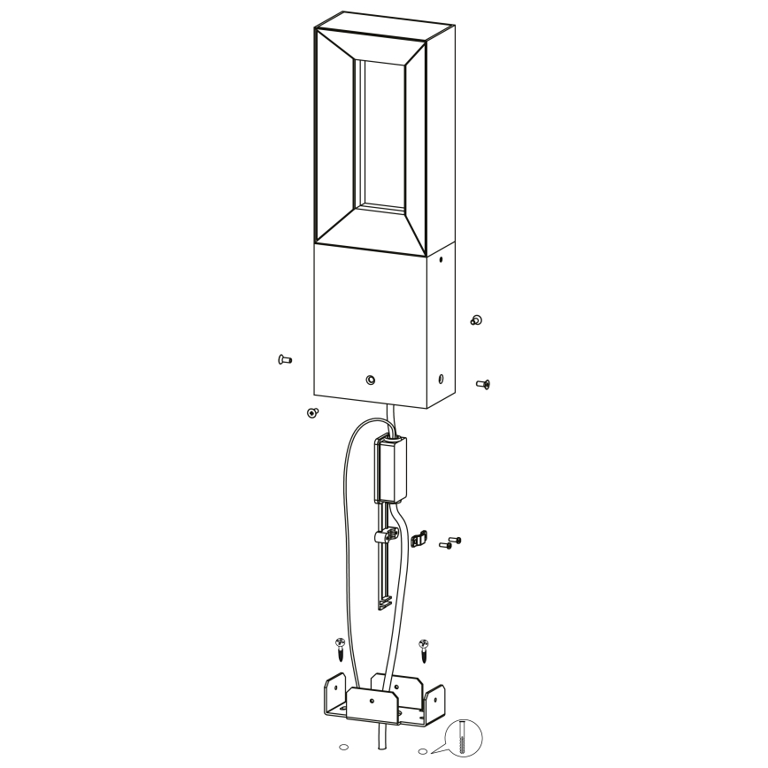 Eglo 98728 - LED Välivalgusti RIFORANO 2xLED/5W/230V IP44 77 cm