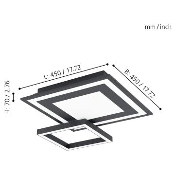 Eglo - LED RGB Hämardatav laevalgusti SAVATAEILA-C LED/20W/230V