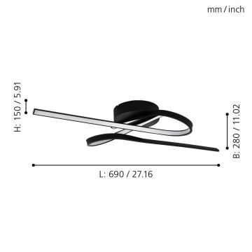 Eglo - LED-laevalgusti LED/21W/230V