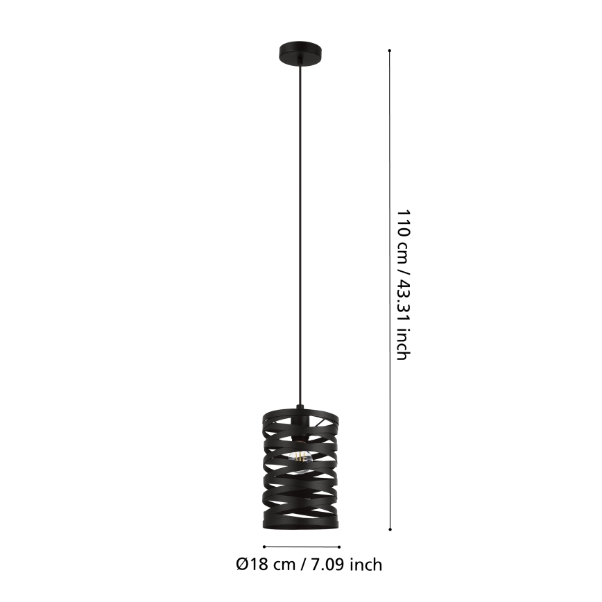 Eglo - Lühter 1xE27/40W/230V