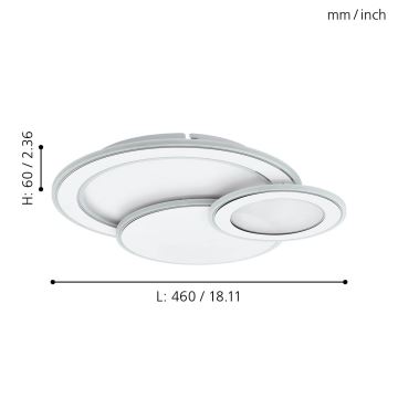 Eglo - LED Laevalgusti 3xLED/11W/230V