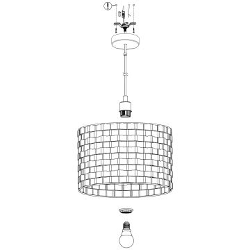 Eglo - Lühter 1xE27/40W/230V d. 38 cm