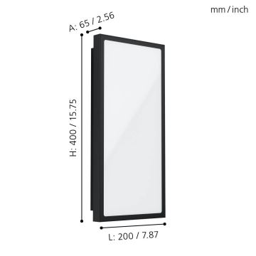 Eglo 99533 - LED Välivalgusti seinale CASAZZA LED/16W/230V IP44