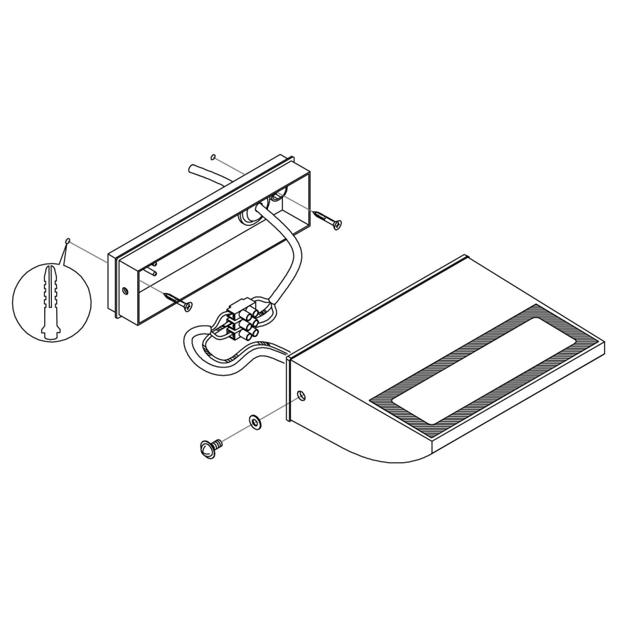 Eglo 99578 - LED Väli seinavalgusti SORRONARO LED/10,5W/230V IP44