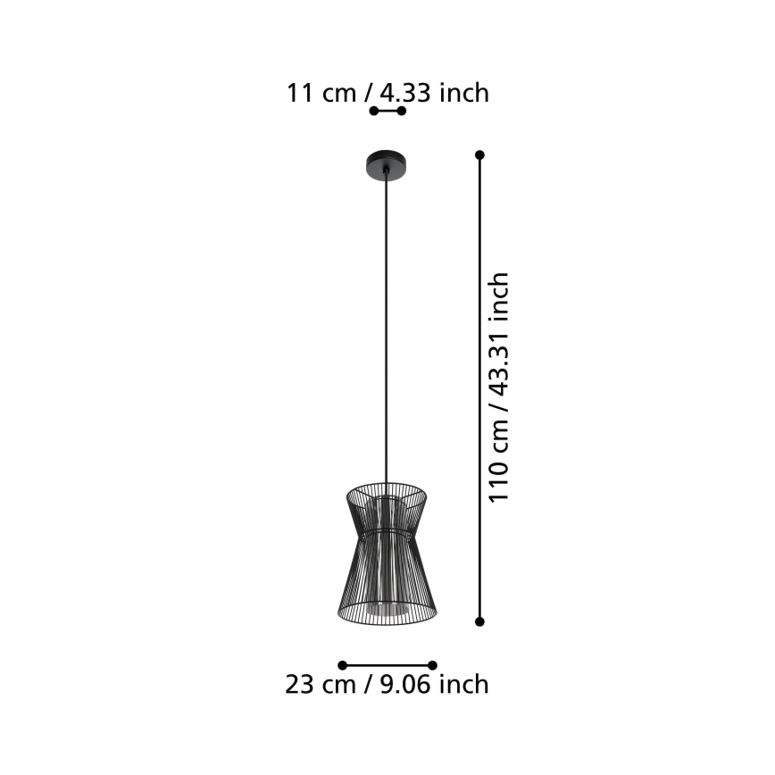 Eglo - Lühter 1xE27/40W/230V must