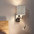 Eglo - LED Paindlik lamp 1xE27/40W + LED/3,8W beež