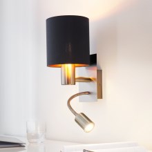Eglo - LED Paindlik lamp 1xE27/40W+LED/3.8W must