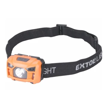 Extol - LED Laetav pealamp anduriga LED/3W/1200 mAh/3,7V oranž/must